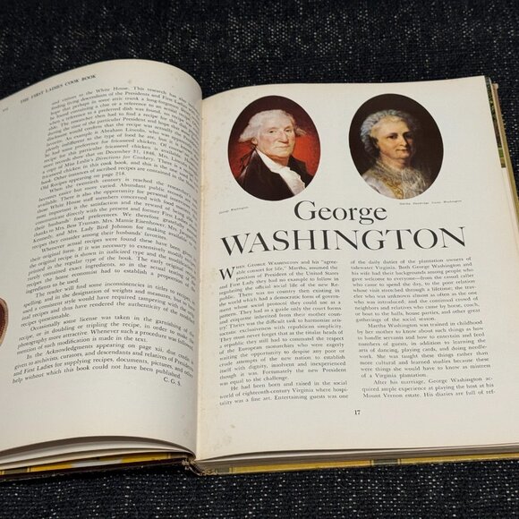 The First Ladies Cook Book (Washington to Johnson) Hardcover, Vintage 1965 - Picture 11 of 16